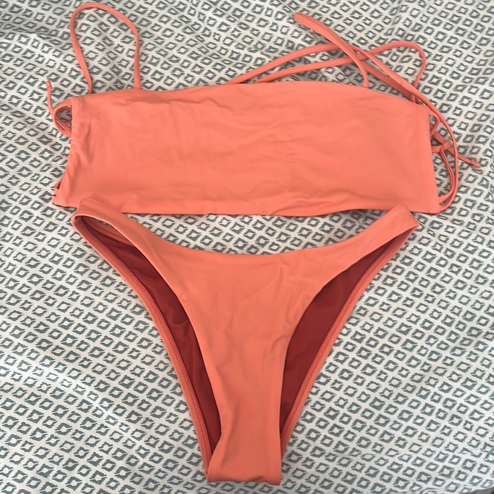 Jolyn Guava Bikini Set Sina Top and Amelia Bottom